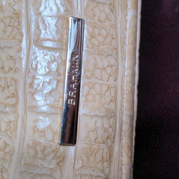 Brahmin Carla Tan Crocodile Embossed Tote Bag - Picture 2 of 7